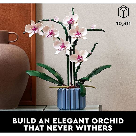 LEGO Orchid 10311 Plant Decor Building Set -Build an Orchid Display (608 Pieces) - Picture 3 of 8